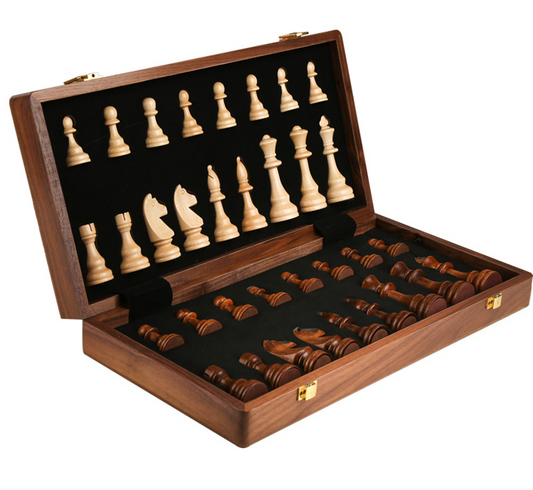 Foldable Wooden Chess Game Set